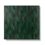 Italian Geometric Wall Decoration 10m×1.06m Dark Green