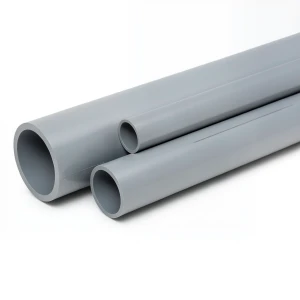 مواسير UPVC جدول 80 مقاس 1 1/2 إنش سمك 5.08 مم لون رمادي