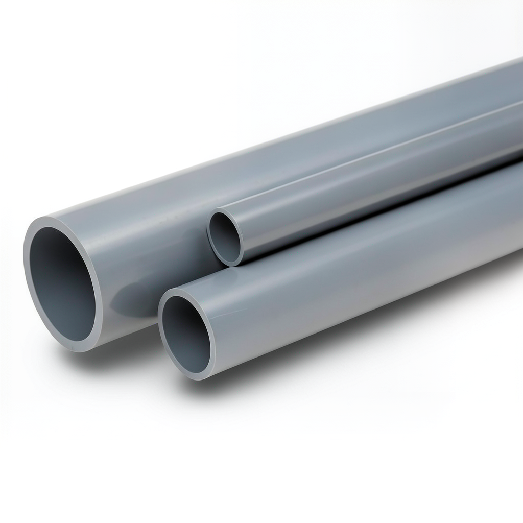 مواسير UPVC الوطني جدول 80 مقاس 2 إنش سمك 5.54 مم لون رمادي