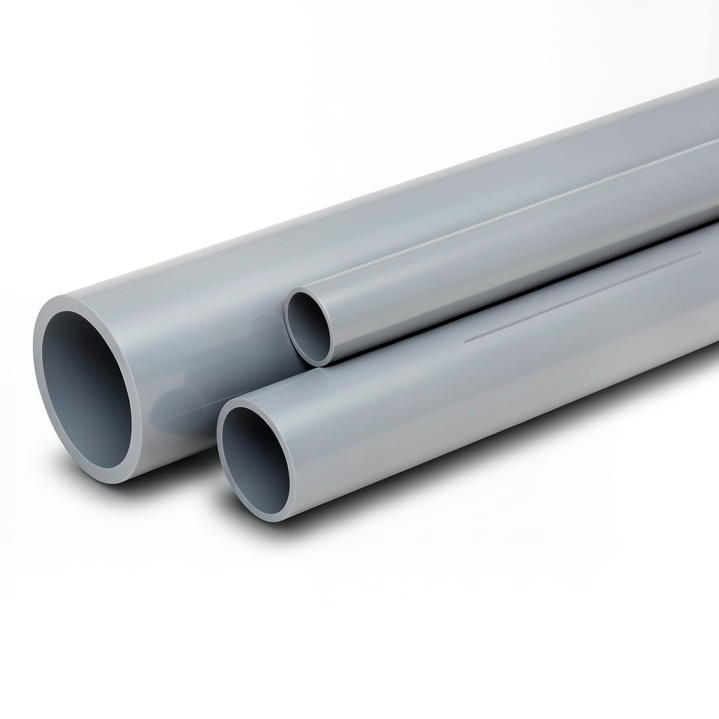UPVC Pipes National Kham Schedule 80 Size 2 1/2 inch Thickness 7.01 mm Gray Colour