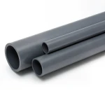 مواسير UPVC ضغط 12 بار مقاس 2 إنش سمك 3.1 مم لون رمادي غامق