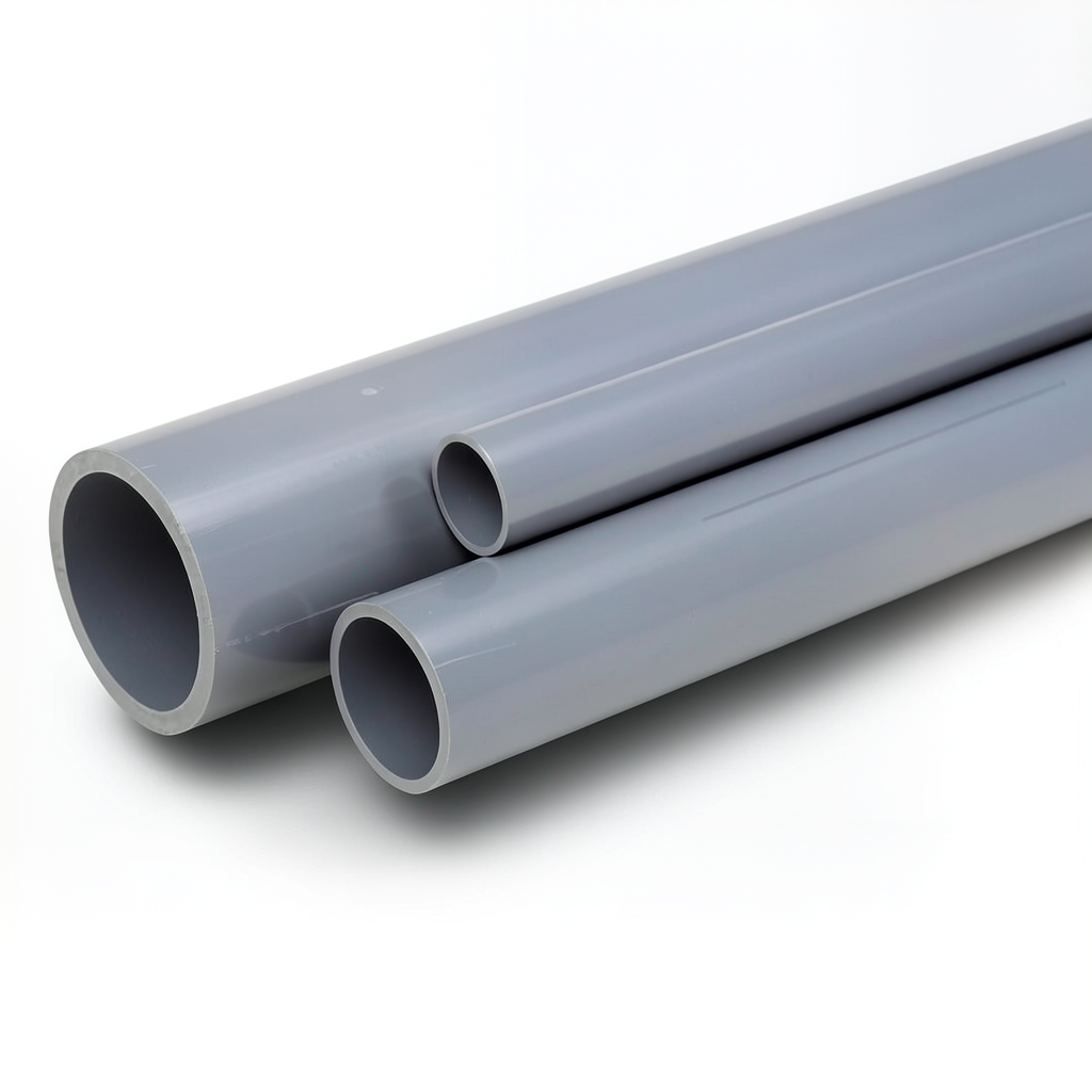 UPVC Pipes National Kham Schedule 80 Size 4 inch Thickness 8.56 mm Gray Colour | AL-Hussaini trading Est.