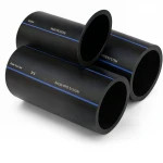 أنابيب HDPE السعودي PE 100 ضغط 6 بار قطر خارجي 225 مم سمك 8.6 مم لون اسود