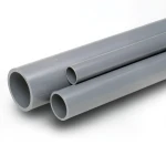 مواسير UPVC جدول 80 مقاس 5 إنش سمك 9.52 مم لون رمادي