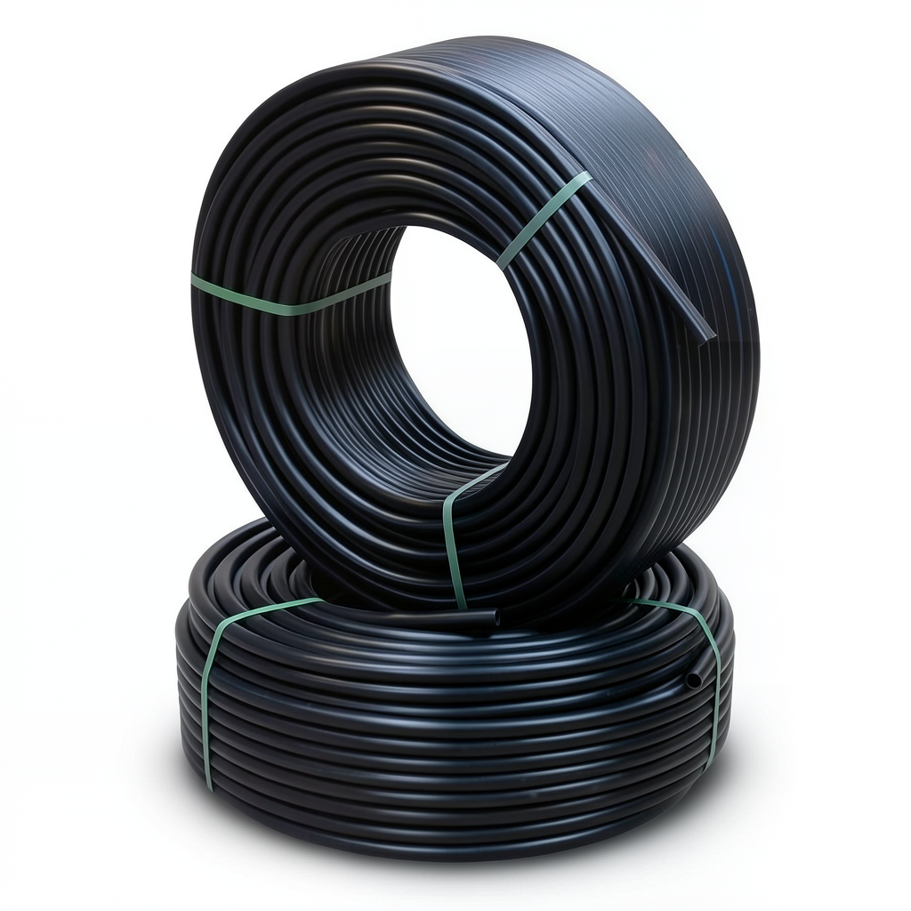 أنابيب HDPE الراجحي PE 100 ضغط 16 بار قطر خارجي 25 مم سمك 2.3 مم لون أسود