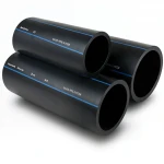 أنابيب HDPE السعودي PE 100 ضغط 16 بار قطر خارجي 225 مم سمك 20.5 مم لون اسود