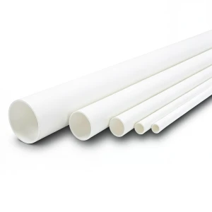 مواسير UPVC ضغط 21.7 بار مقاس ½ 1 إنش سمك 3.58 مم لون أبيض