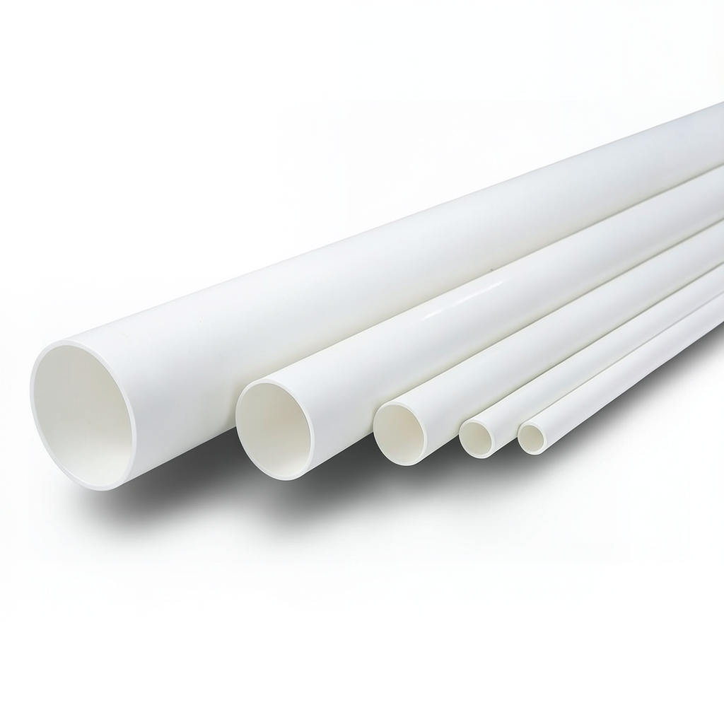 مواسير UPVC ضغط 21.7 بار مقاس 2 إنش سمك 4.47 مم لون أبيض