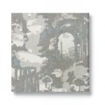 Italian Wall Decoration 10m×1.06m Gray with Beige, Model Z44938