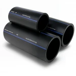 أنابيب HDPE السعودي  PE 100 ضغط 10 بار قطر خارجي 250 مم سمك 14.8 مم لون اسود