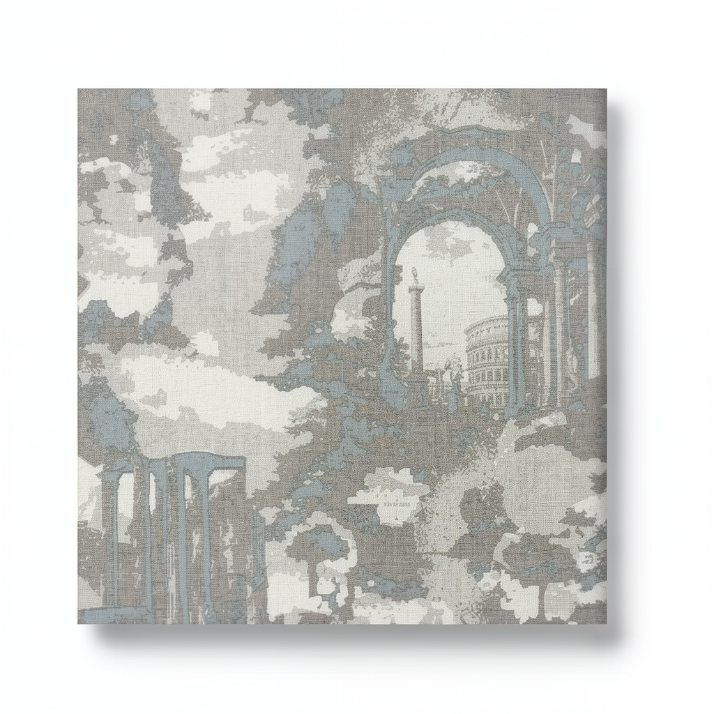 Italian Wall Decoration 10m×1.06m Gray with Beige, Model Z44938