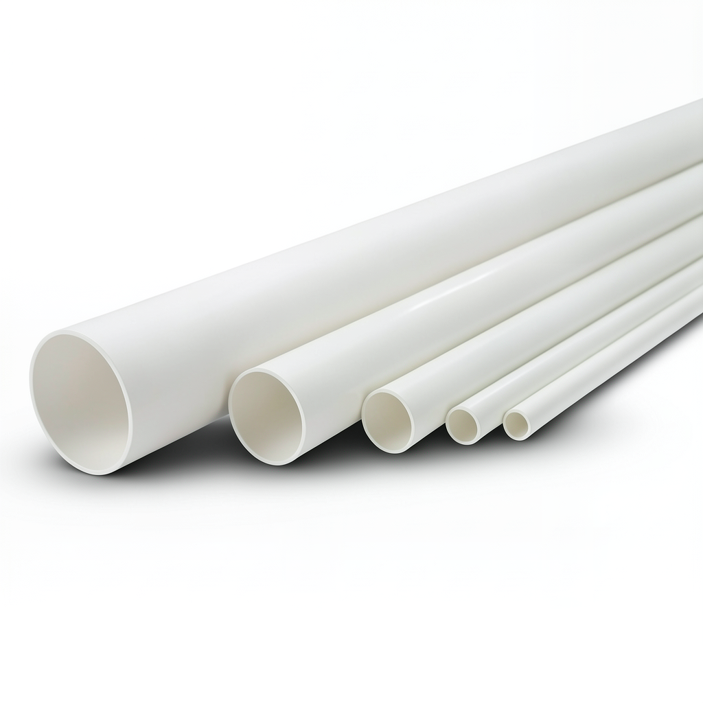 مواسير UPVC ضغط 21.7 بار مقاس 3 إنش سمك 6.58 مم لون أبيض