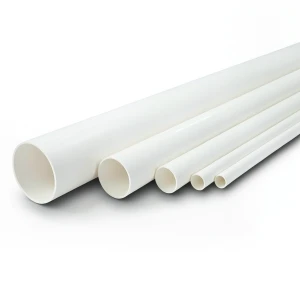 مواسير UPVC ضغط 21.7 بار مقاس 4 إنش سمك 8.46 مم لون أبيض