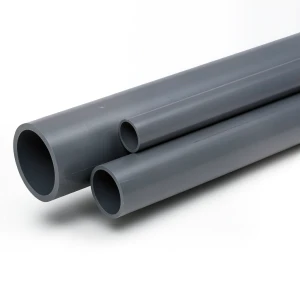مواسير UPVC ضغط اسمي 12 بار مقاس ¼ 1 إنش سمك 2.2 مم لون رمادي غامق