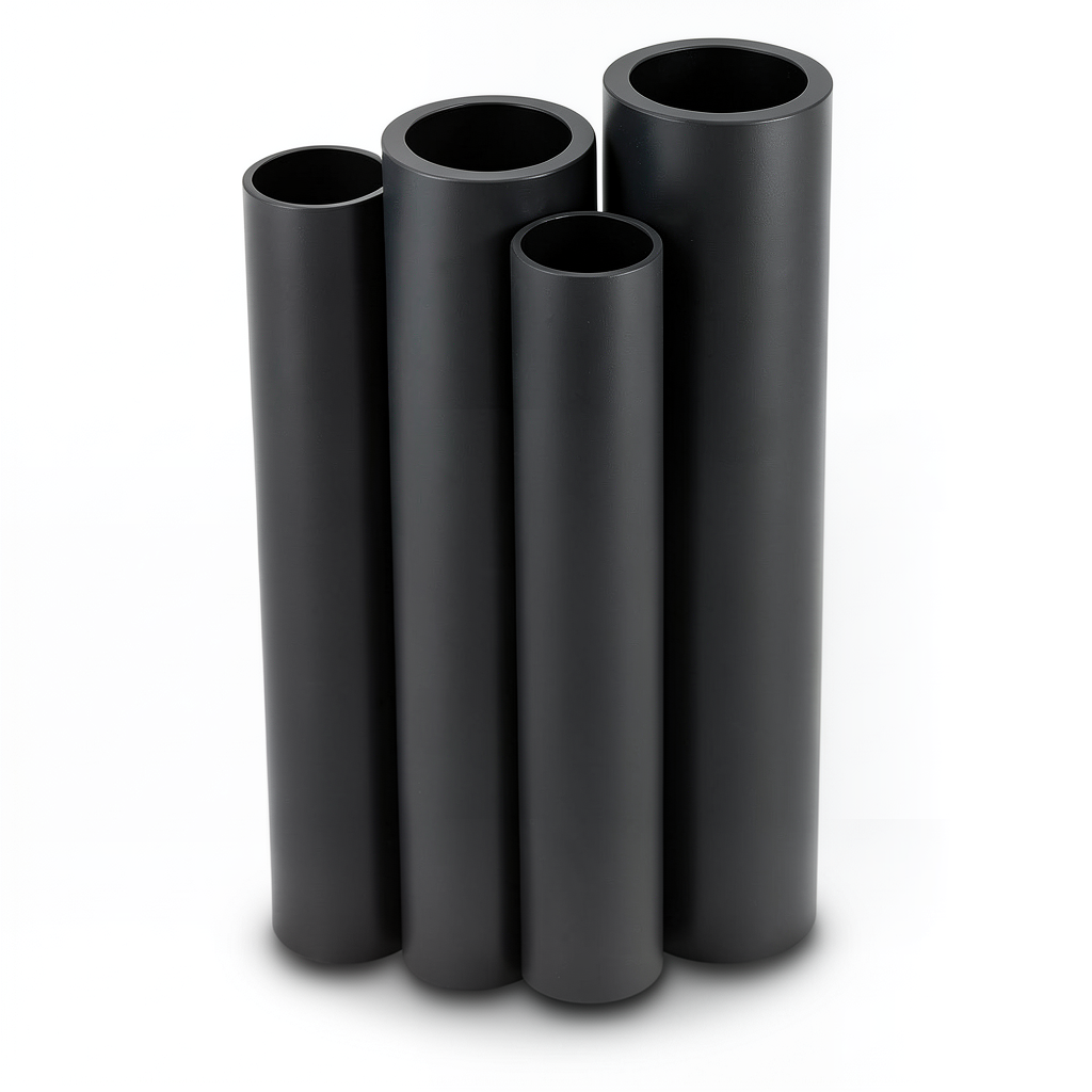 HDPE Pipes PE 63 Pressure 6 Bar 1000 mm Diameter 56.7 mm Thickness Black