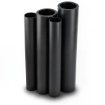 أنابيب HDPE PE 63 ضغط 10 بار قطر 140 مم سمك 12.7 مم لون أسود