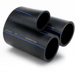 أنابيب HDPE السعودي PE 100 ضغط 10 بار قطر خارجي 225 مم سمك 13.4 مم لون اسود