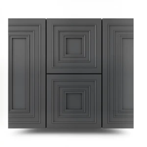 ورق حائط هندسي مقاس 10 م×1.06 م لون رمادي داكن