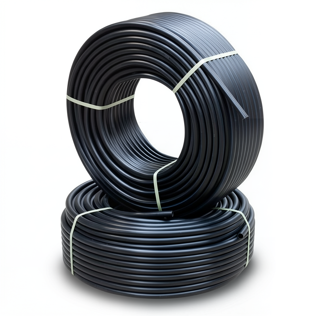أنابيب HDPE PE 80 ضغط 12.5 بار قطر خارجي 50 مم سمك 4.6 مم لون أسود