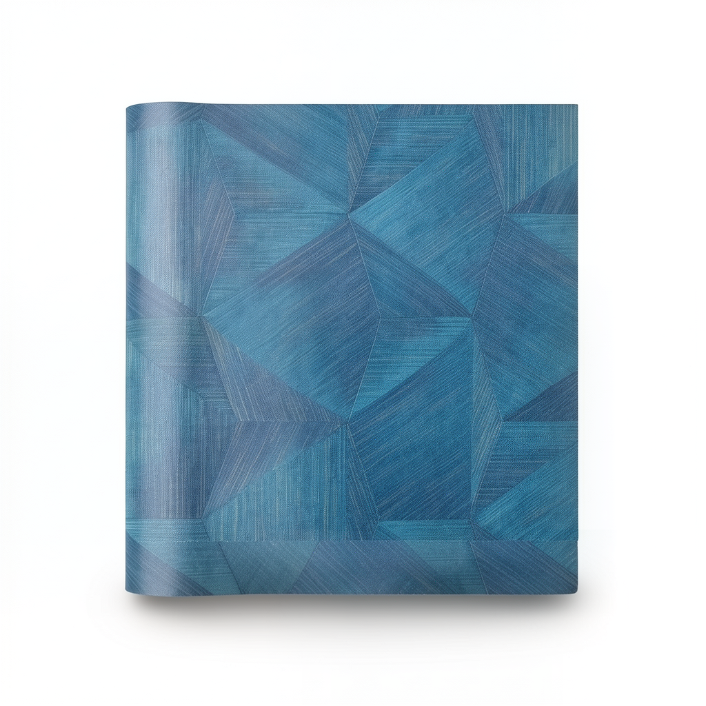 Geometric Wallpaper 10m x 1.06m Blue Color, Model Z21850