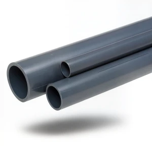 مواسير UPVC ضغط 15 بار مقاس ¾ إنش سمك 1.9 مم لون رمادي غامق