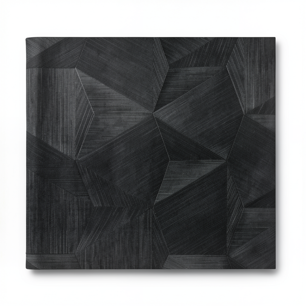 Geometric Wall Covering 10m x 1.06m Black Color, Model Z21852