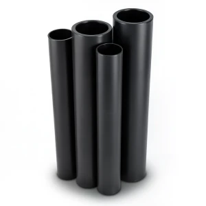 مواسير HDPE PE 63 ضغط 6 بار قطر خارجي 630 مم سمك 35.7 مم أسود