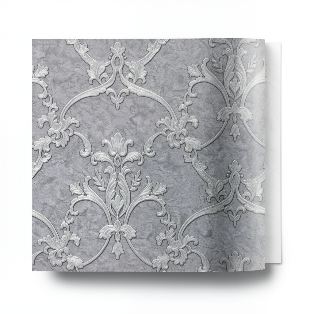 Classic Wall Decoration Gray Color Size 10m×1.06m Model Z46031