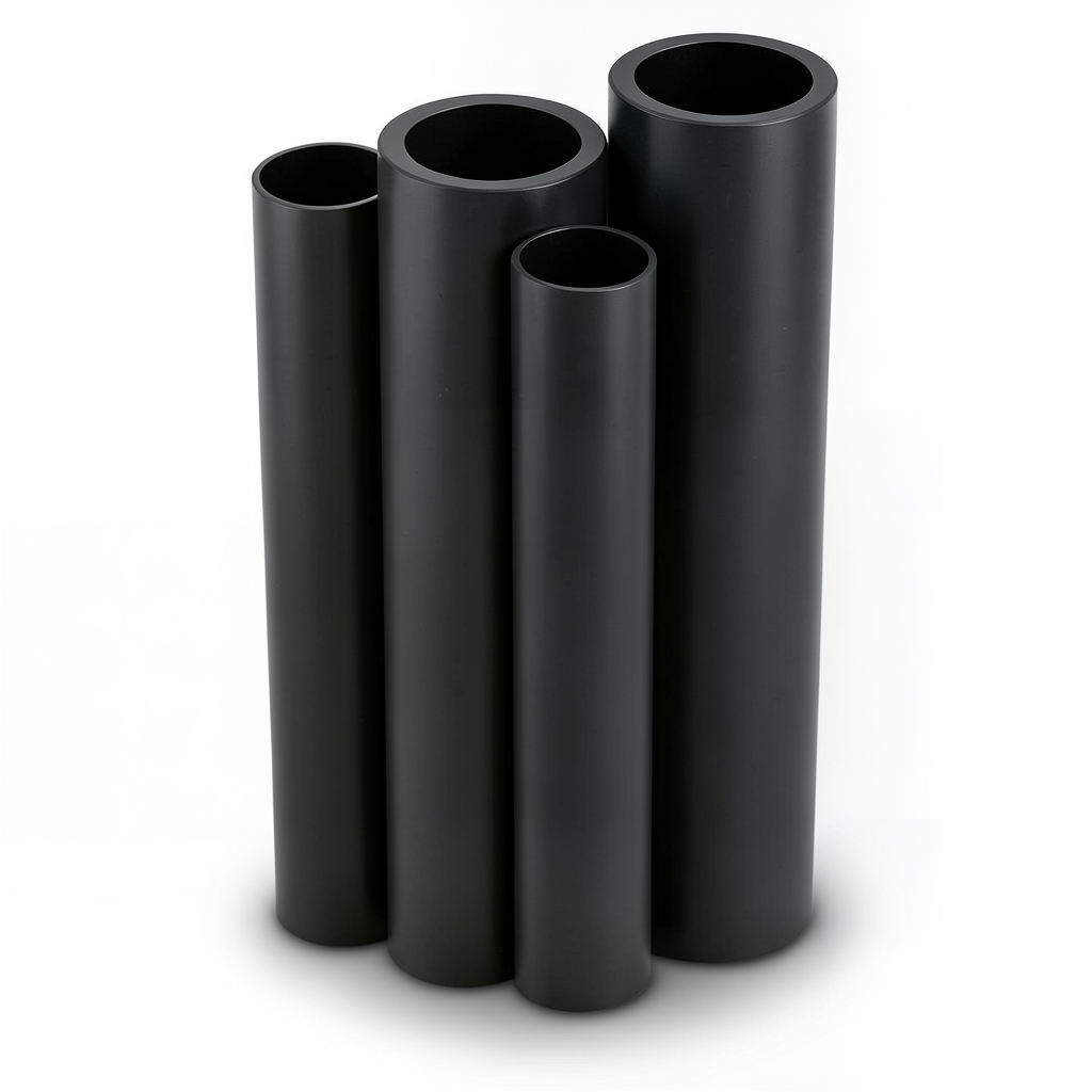 Al-Rajhi HDPE Pipes PE 63 Pressure 6 Bar 800 mm Diameter 45.3 mm Thickness Black