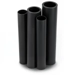 أنابيب HDPE PE 63 ضغط 10 بار قطر 160 مم سمك 14.6 مم لون أسود