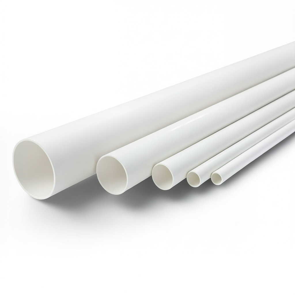مواسير UPVC ضغط اسمي 13.8 بار مقاس 3/4 إنش قطر خارجي، سمك 1.52 مم أبيض