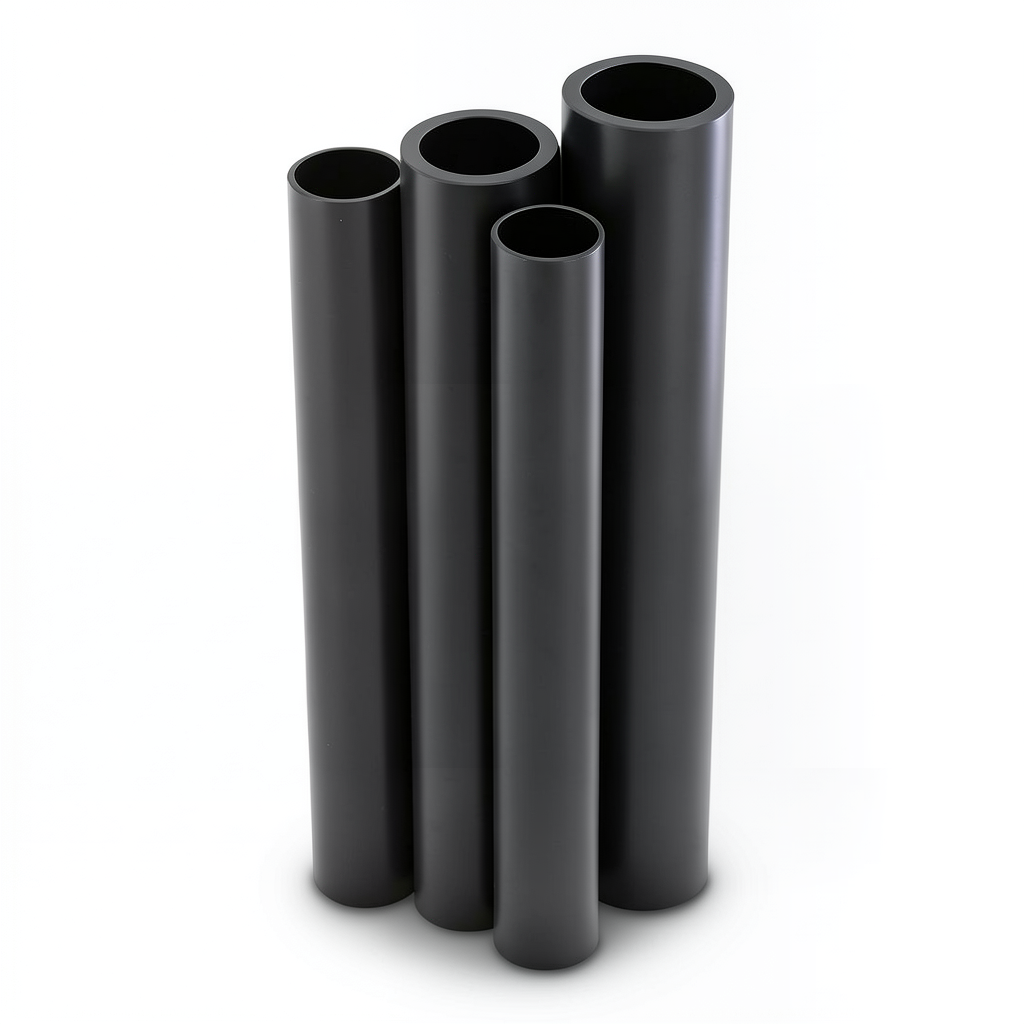 HDPE Pipes PE 63 Pressure 6 Bar Outside Diameter 900 mm Thickness 51 mm Black