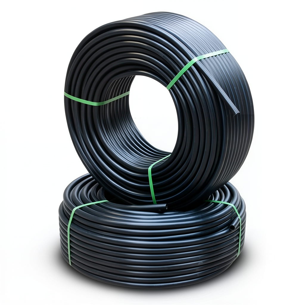 Al-Rajhi HDPE Pipes PE 80 Pressure 12.5 Bar Outer Diameter 75 mm Thickness 6.8 mm Black