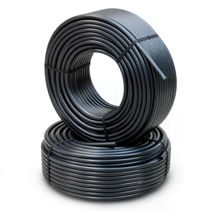 أنابيب HDPE PE 100 ضغط 16 بار قطر خارجي 32 مم سمك 3 مم لون أسود