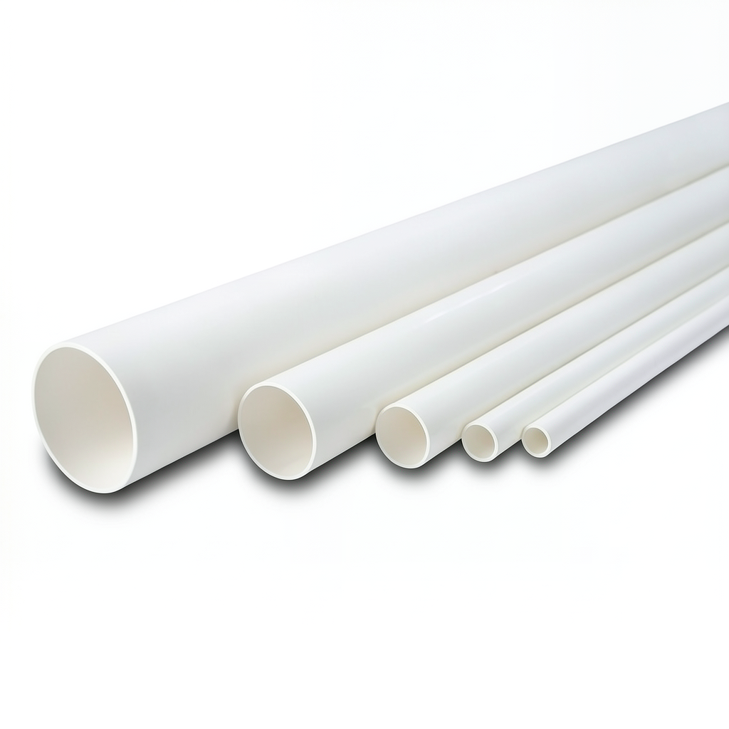 مواسير UPVC ضغط 21.7 بار مقاس 3/4 إنش سمك 1.98 مم لون أبيض