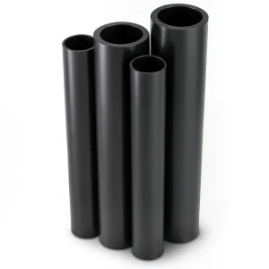 HDPE Pipes PE 63 Pressure 10 Bar 140 mm Diameter 12.7 mm Thickness Black