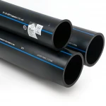 أنابيب HDPE السعودي  PE 100 ضغط 6 بار قطر خارجي 315 مم سمك 12.1 مم لون اسود