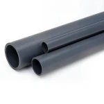 مواسير UPVC مقاس ½ 1 إنش سمك 3.7 مم لون رمادي غامق
