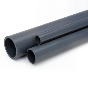 مواسير UPVC مقاس ½ 1 إنش سمك 3.7 مم لون رمادي غامق