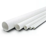 مواسير UPVC ضغط اسمي 11 بار مقاس 1 إنش سمك 1.52 مم لون أبيض