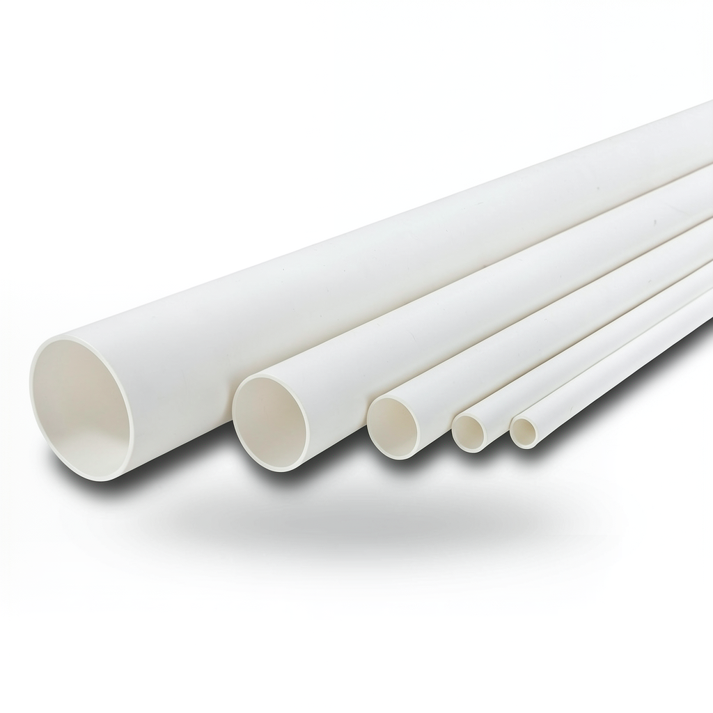 مواسير UPVC ضغط 13.8 بار مقاس 1 إنش سمك 1.6 مم أبيض