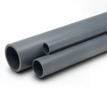 مواسير UPVC مقاس ¾ إنش سمك 3.9 مم لون رمادي غامق