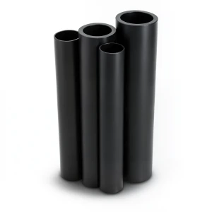 أنابيب HDPE PE 63 ضغط 10 بار قطر 160 مم سمك 14.6 مم لون أسود