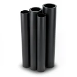 أنابيب HDPE PE 63 ضغط 10 بار قطر خارجي 200 مم سمك 18.2 مم لون أسود