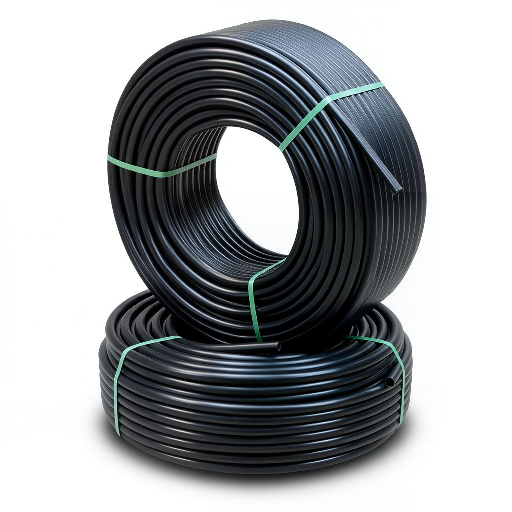 Al-Rajhi HDPE Pipes PE 80 Pressure 12.5 Bar Outer Diameter 75 mm Thickness 6.8 mm Black