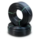 Al-Rajhi HDPE Pipes PE 80 Pressure 12.5 Bar Outer Diameter 75 mm Thickness 6.8 mm Black