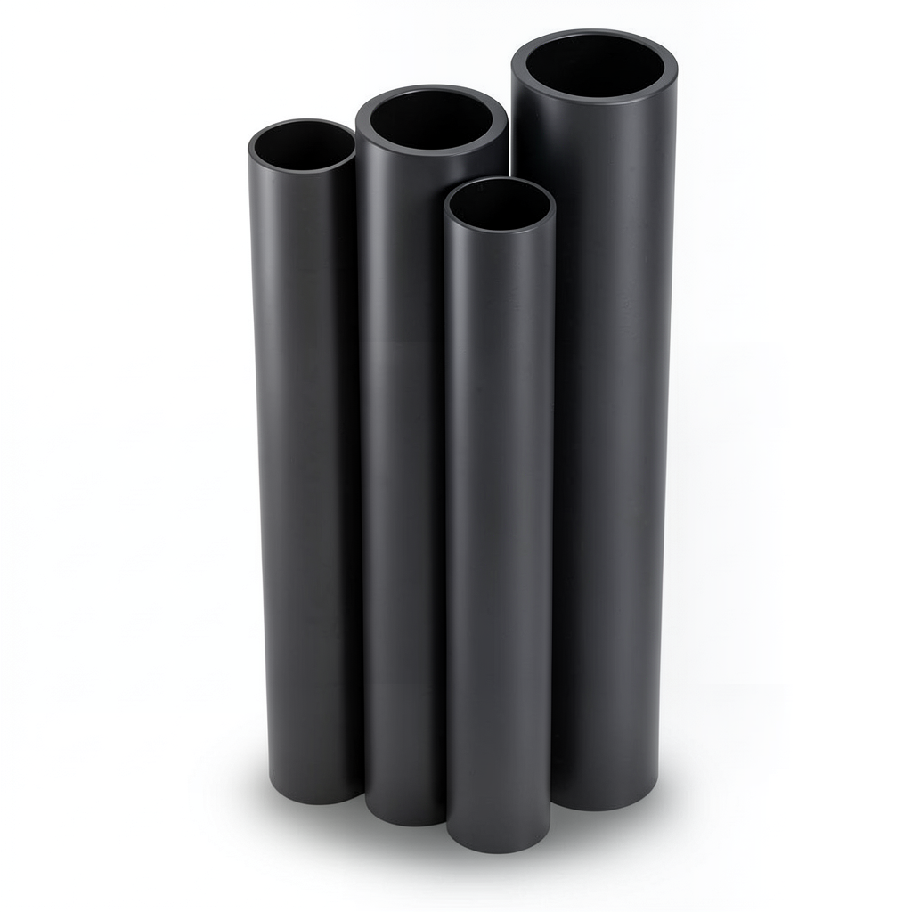 أنابيب HDPE الراجحي PE 63 ضغط 10 بار قطر 225 مم سمك 20.5 مم أسود