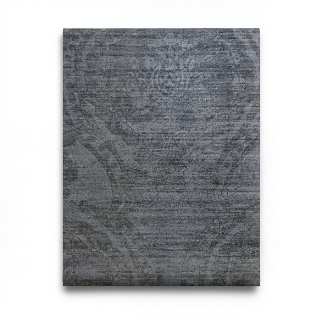 Italian Wallpaper 10m x 0.73m Dark Gray, Model 310013