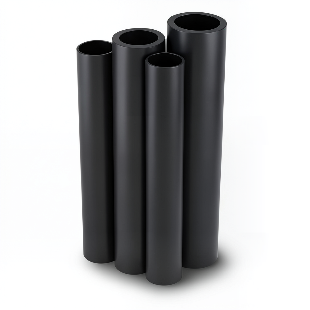 Al-Rajhi HDPE Pipe PE 63 Pressure 10 Bar OD 250 mm Thickness 22.7 mm Black