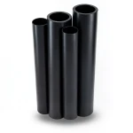 أنابيب HDPE PE 63 ضغط 10 بار قطر خارجي 280 مم سمك 25.4 مم أسود